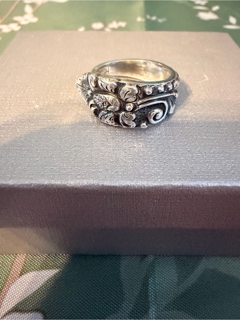Vintage Mario Buccellati Silver Spoon Ring